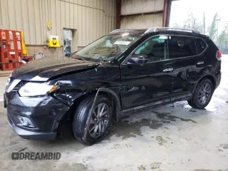2016 Nissan Rogue SL with VIN 5N1AT2MV9GC738798, listed as a Copart auction lot 52152975 with 76,444 mi miles and Salvage Title. Bid and sale history available at DreamBid. Image 1.