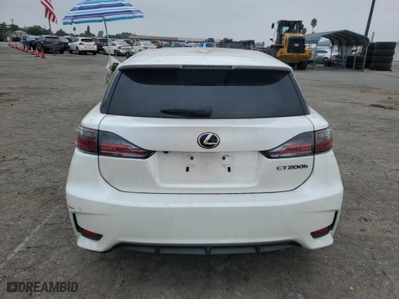 2017 Lexus CT with VIN JTHKD5BH8H2287308, listed as a Copart auction lot 75767704 with 75,164 mi miles and Salvage Title. Bid and sale history available at carsss.com. Image 6.