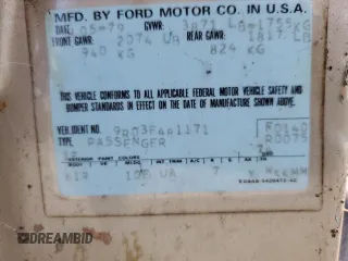 1979 Ford Mustang с VIN 9R03F481171, выставлен на аукционе Copart как лот 56787595 с пробегом 79 124 миль миль и Чистый • Clean title. История ставок и продаж доступна на DreamBid. Изображение 13.