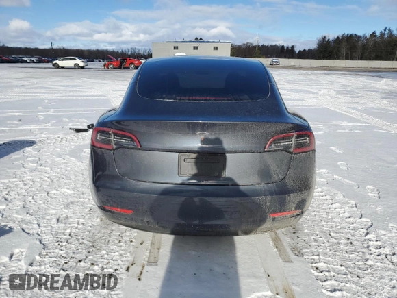 2023 Tesla Model 3 with VIN 5YJ3E1EA7PF496089, listed as a Copart auction lot 87101254 with 42,830 mi miles and Salvage Title. Bid and sale history available at DreamBid. Image 6.