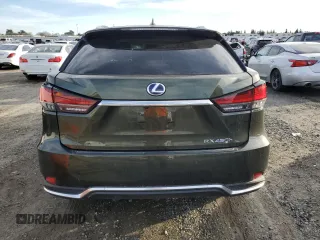 2022 Lexus RX 450h with VIN 2T2JGMDA2NC077634, listed as a Copart auction lot 46159825 with 19,583 mi miles and Non repairable. Bid and sale history available at DreamBid. Image 6.