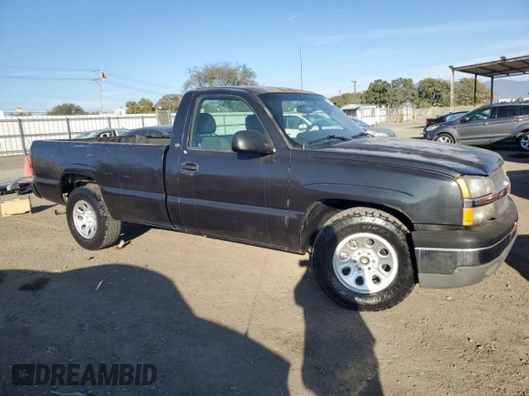 2005 Chevrolet Silverado 1500 LS with VIN 1GCEC14T45E264467, listed as a Copart auction lot 43875115 with 47,202 mi miles and Clean Title. Bid and sale history available at carsss.com. Image 4.