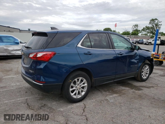 2021 Chevrolet Equinox LT with VIN 3GNAXKEV9ML343373, listed as a Copart auction lot 56510835 with 66,611 mi miles and Salvage title. Bid and sale history available at DreamBid. Image 3.
