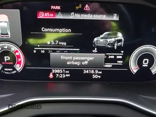 2022 Audi SQ5 Premium Plus with VIN WA1B4AFY0N2042917, listed as a IAAI auction lot 41509774 with 39,851 mi miles. Bid and sale history available at carsss.com. Image 7.