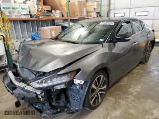 2021 Nissan Maxima SV with VIN 1N4AA6CV3MC513409, listed as a Copart auction lot 79942364 with 0 mi miles and Salvage Title. Bid and sale history available at carsss.com. Image 1.