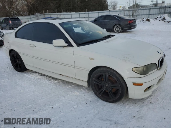 2004 BMW 3 Series 330Ci with VIN WBABD53444PL10073, listed as a Copart auction lot 44698835 with 377,181 mi miles and Clean Title. Bid and sale history available at carsss.com. Image 4.