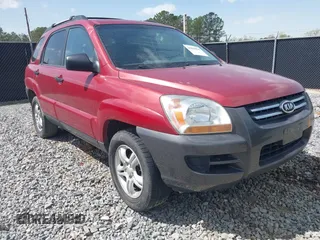 2005 Kia Sportage LX with VIN KNDJF723257132310, listed as a IAAI auction lot 41838054 with Not Provided miles and . Bid and sale history available at carsss.com. Image 1.