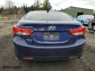 2012 Hyundai Elantra GLS PZEV with VIN 5NPDH4AE2CH062907, listed as a Copart auction lot 48161985 with 196,095 mi miles and Salvage Title. Bid and sale history available at carsss.com. Image 6.