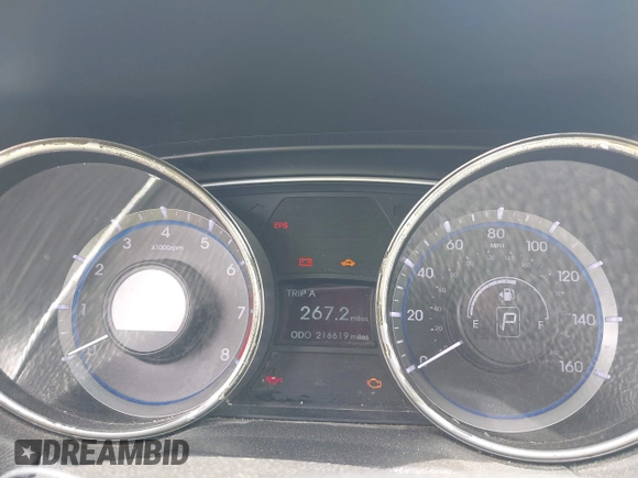 2012 Hyundai Sonata 2.4L Limited PZEV with VIN 5NPEC4AC4CH386426, listed as a IAAI auction lot 42036754 with 216,619 mi miles. Bid and sale history available at carsss.com. Image 7.