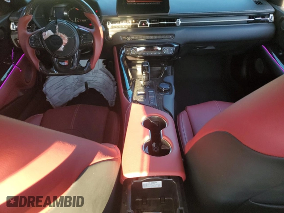2022 Toyota Supra 3.0 with VIN WZ1DB0C08NW053820, listed as a Copart auction lot 41366175 with 13,429 mi miles and Salvage title. Bid and sale history available at DreamBid. Image 8.