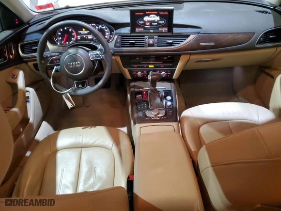 2015 Audi A6 3.0T Premium Plus with VIN WAUFGAFC7FN034636, listed as a Copart auction lot 43754865 with 84,000 mi miles and Salvage Title. Bid and sale history available at carsss.com. Image 8.