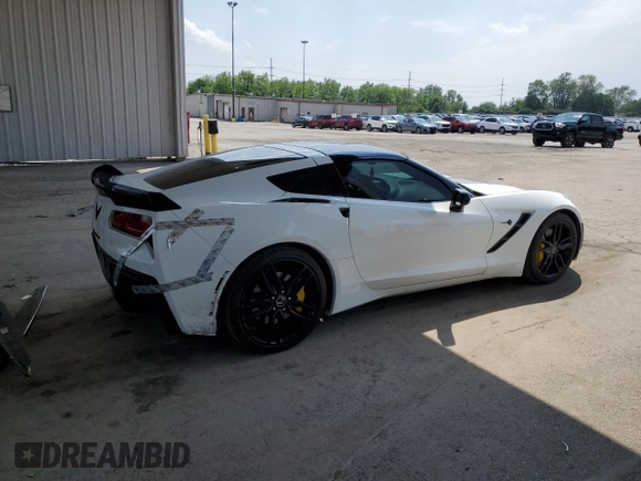 2014 Chevrolet Corvette Z51 2LT with VIN 1G1YK2D72E5111085, listed as a Copart auction lot 59806935 with 91,803 mi miles and Salvage title. Bid and sale history available at DreamBid. Image 3.