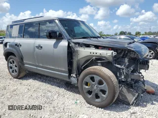 2023 Land Rover Defender S with VIN SALEJ7EX4P2241794, listed as a Copart auction lot 49135075 with 12,641 mi miles and Salvage title. Bid and sale history available at DreamBid. Image 4.