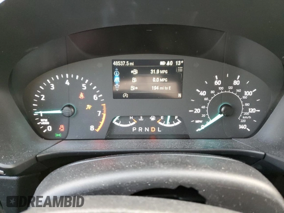 2022 Ford Escape SE with VIN 1FMCU9G67NUA64788, listed as a Copart auction lot 45883815 with 48,537 mi miles and Salvage Title. Bid and sale history available at DreamBid. Image 9.