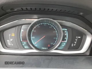 2015 Volvo V60 with VIN YV1612SB5F1186312, listed as a Copart auction lot 58552405 with 77,610 mi miles and Salvage title. Bid and sale history available at DreamBid. Image 9.
