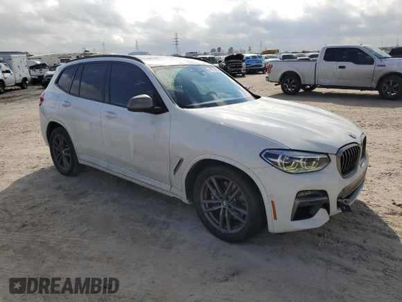 2020 BMW X3 M40i with VIN 5UXTY9C00L9C93079, listed as a Copart auction lot 44210585 with 53,087 mi miles and Salvage Title. Bid and sale history available at DreamBid. Image 4.