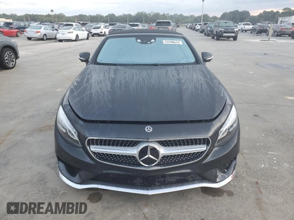 2017 Mercedes-Benz S 550 with VIN WDDXK8CBXHA030039, listed as a Copart auction lot 73790674 with 18,052 mi miles and Non Repairable. Bid and sale history available at DreamBid. Image 5.