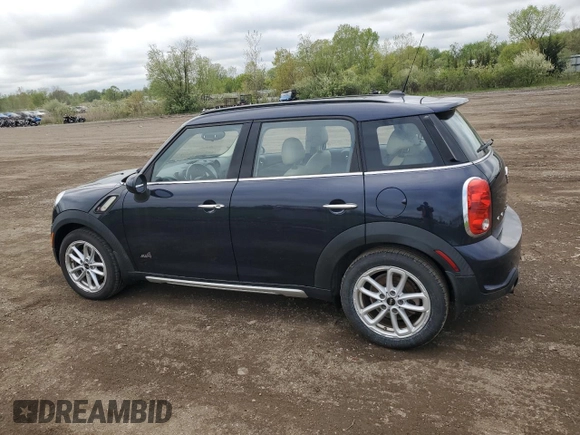 2015 MINI Countryman S with VIN WMWZC5C56FWP47995, listed as a Copart auction lot 55924945 with 46,825 mi miles and Salvage Title. Bid and sale history available at DreamBid. Image 2.