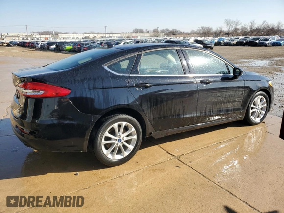 2020 Ford Fusion SE with VIN 3FA6P0HD4LR227506, listed as a Copart auction lot 49100185 with 40,260 mi miles and Salvage Title. Bid and sale history available at carsss.com. Image 3.