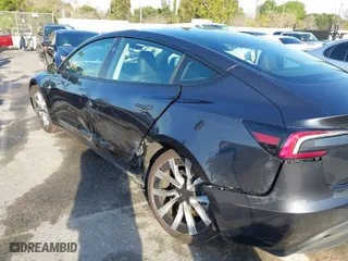 2024 Tesla Model 3 with VIN 5YJ3E1EA2RF742887, listed as a IAAI auction lot 41837361 with 19,706 mi miles. Bid and sale history available at carsss.com. Image 6.