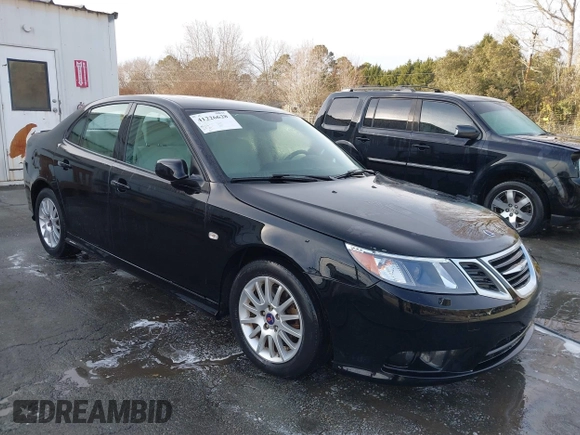 2008 Saab 9-3 with VIN YS3FB49Y881006163, listed as a IAAI auction lot 41226628 with 214,535 mi miles. Bid and sale history available at carsss.com. Image 1.
