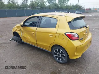 2024 Mitsubishi Mirage Black Edition with VIN ML32AWHJ7RH003579, listed as a IAAI auction lot 42312871 with 25,160 mi miles and . Bid and sale history available at DreamBid. Image 3.