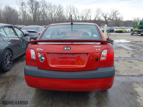 2009 Kia Rio SX with VIN KNADE223796561406, listed as a IAAI auction lot 41650749 with 100,041 mi miles. Bid and sale history available at carsss.com. Image 16.