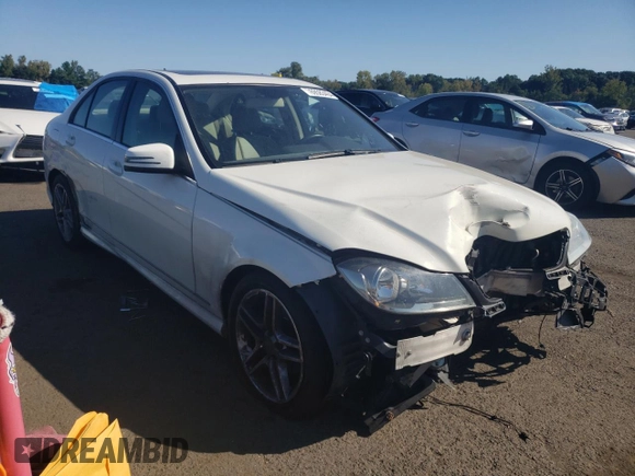2012 Mercedes-Benz C 300 Sport with VIN WDDGF8BB3CR191350, listed as a Copart auction lot 69583404 with 116,462 mi miles and Salvage title. Bid and sale history available at DreamBid. Image 4.