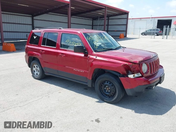 2014 Jeep Patriot Sport with VIN 1C4NJPBBXED843374, listed as a IAAI auction lot 42050067 with 155,685 mi miles. Bid and sale history available at carsss.com. Image 1.