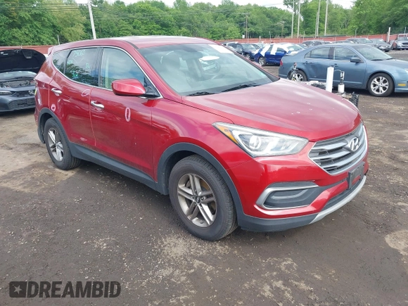 2018 Hyundai Santa Fe 2.4L with VIN 5XYZT3LB3JG541780, listed as a IAAI auction lot 42384065 with 96,754 mi miles and . Bid and sale history available at DreamBid. Image 1.