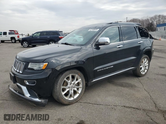 2015 Jeep Grand Cherokee Summit with VIN 1C4RJFJG2FC913658, listed as a Copart auction lot 52160035 with 138,008 mi miles and Salvage Title. Bid and sale history available at DreamBid. Image 1.