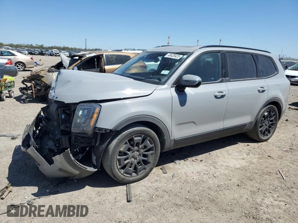 2022 Kia Telluride SX with VIN 5XYP5DHCXNG205946, listed as a Copart auction lot 49420425 with 49,287 mi miles and Salvage Title. Bid and sale history available at carsss.com. Image 1.