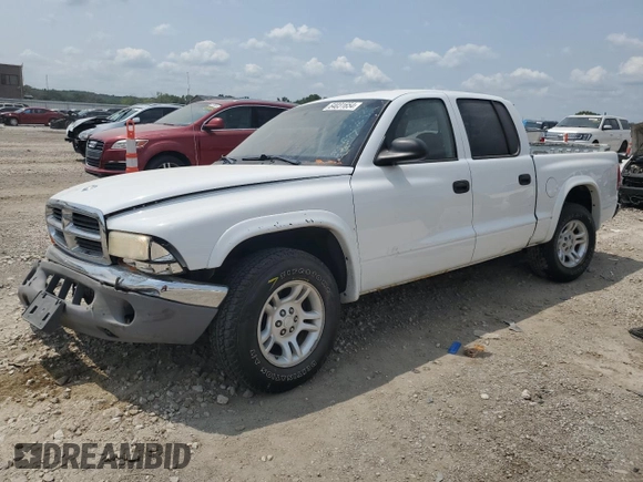 2004 Dodge Dakota SLT with VIN 1D7HL48K14S719751, listed as a Copart auction lot 64031654 with 288,226 mi miles and Salvage Title. Bid and sale history available at DreamBid. Image 1.