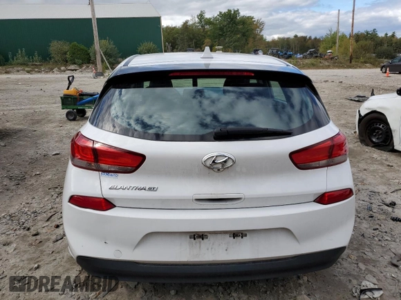 2018 Hyundai Elantra GT with VIN KMHH35LE1JU032623, listed as a Copart auction lot 72744674 with 86,702 mi miles and Salvage Title. Bid and sale history available at carsss.com. Image 6.