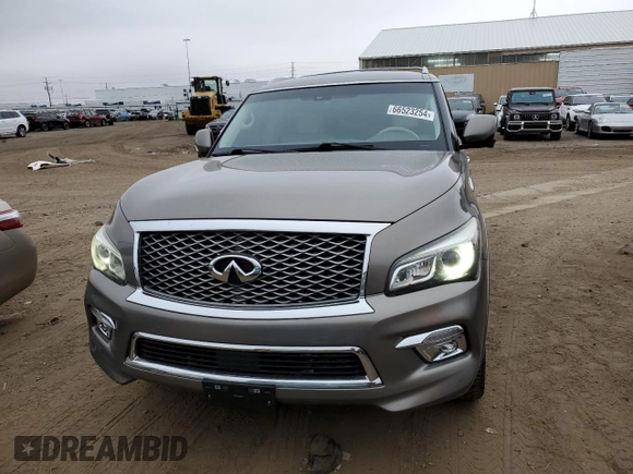 2015 Infiniti QX80 with VIN JN8AZ2NC7F9370623, listed as a Copart auction lot 66523254 with 140,653 mi miles and Salvage Title. Bid and sale history available at carsss.com. Image 5.