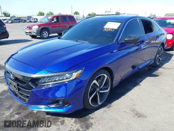 2021 Honda Accord Sport with VIN 1HGCV2F35MA007796, listed as a IAAI auction lot 42626967 with 44,168 mi miles and . Bid and sale history available at DreamBid. Image 16.