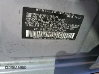 2013 Subaru Impreza Premium z VIN JF1GJAD60DH021749, wystawiony jako Copart lot #55538125 z przebiegiem 73 108 mil mil oraz Szkoda całkowita • Salvage title. Historia ofert i sprzedaży dostępna na DreamBid. Obrazek 12.