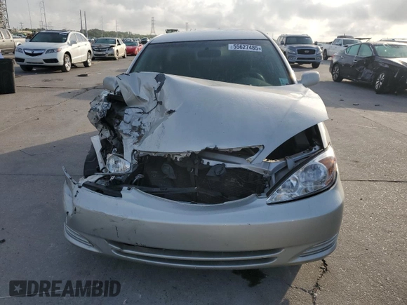 2004 Toyota Camry LE with VIN 4T1BE32K24U843332, listed as a Copart auction lot 55627485 with Not Provided miles and Clean Title. Bid and sale history available at carsss.com. Image 5.