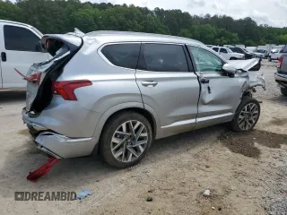 2023 Hyundai Santa Fe Calligraphy with VIN 5NMS54AL1PH647057, listed as a Copart auction lot 55030445 with 21,529 mi miles and Salvage title. Bid and sale history available at DreamBid. Image 3.