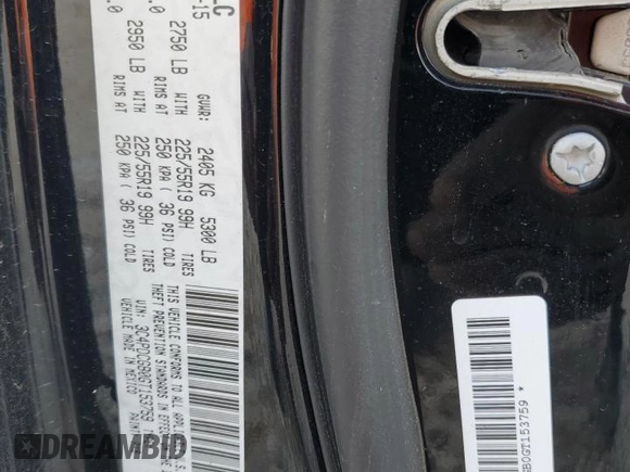 2016 Dodge Journey Crossroad Plus with VIN 3C4PDCGB0GT153759, listed as a Copart auction lot 46439345 with 73,978 mi miles and Salvage title. Bid and sale history available at DreamBid. Image 13.