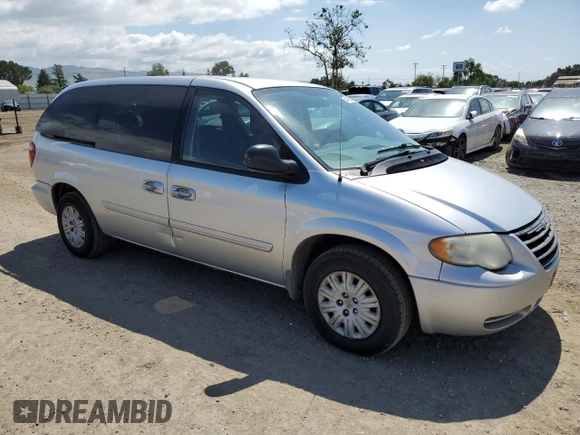2007 Chrysler Town & Country LX with VIN 2A4GP44R17R258841, listed as a Copart auction lot 54401695 with 155,155 mi miles and Salvage Title. Bid and sale history available at DreamBid. Image 4.