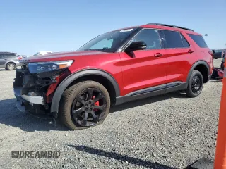 2023 Ford Explorer ST z VIN 1FM5K8GC1PGB15380, wystawiony jako Copart lot #52047585 z przebiegiem 18 763 mil mil oraz Szkoda całkowita • Salvage title. Historia ofert i sprzedaży dostępna na DreamBid. Obrazek 1.