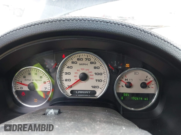2007 Ford F-150 XLT with VIN 1FTPW14V67FA79013, listed as a IAAI auction lot 42117881 with 192,614 mi miles and . Bid and sale history available at DreamBid. Image 7.