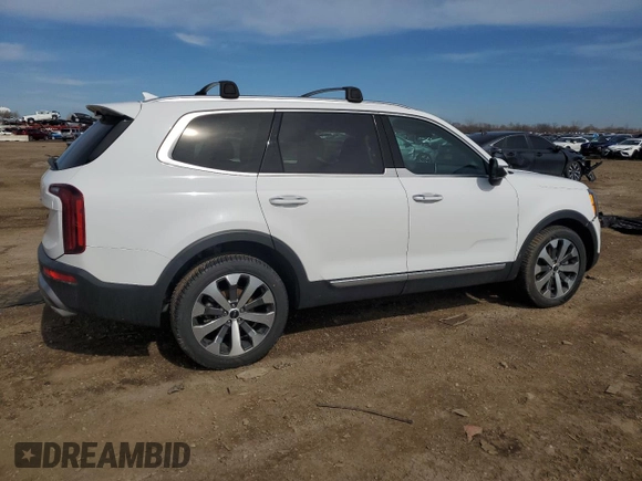 2022 Kia Telluride S with VIN 5XYP6DHC1NG324448, listed as a Copart auction lot 47869965 with 55,138 mi miles and Salvage Title. Bid and sale history available at DreamBid. Image 3.