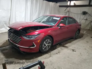 2023 Hyundai Sonata Hybrid Blue with VIN KMHL24JJ2PA078138, listed as a Copart auction lot 82023244 with 8,865 mi miles and Salvage Title. Bid and sale history available at carsss.com. Image 1.