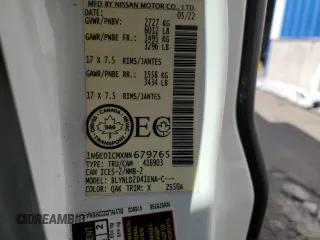 2022 Nissan Frontier S с VIN 1N6ED1CMXNN679765, выставлен на аукционе Copart как лот 45660525 с пробегом 16 825 миль миль и Списание • Salvage title. История ставок и продаж доступна на DreamBid. Изображение 13.