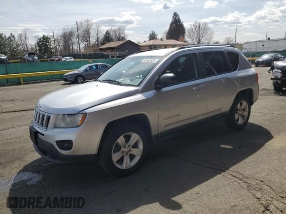 2011 Jeep Compass Latitude with VIN 1J4NF1FB6BD263831, listed as a Copart auction lot 52542625 with 160,743 mi miles and Salvage Title. Bid and sale history available at DreamBid. Image 1.