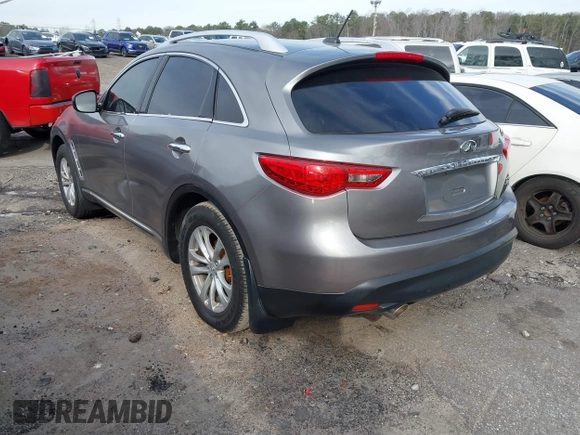 2010 Infiniti FX35 with VIN JN8AS1MW6AM850569, listed as a IAAI auction lot 41595154 with 131,712 mi miles. Bid and sale history available at carsss.com. Image 3.