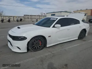 2017 Dodge Charger R/T Scat Pack with VIN 2C3CDXGJXHH603185, listed as a Copart auction lot 45435625 with 103,965 mi miles and Salvage Title. Bid and sale history available at carsss.com. Image 1.