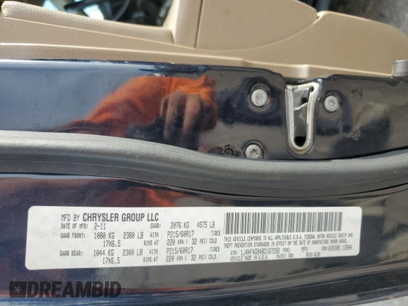 2011 Jeep Patriot Latitude X with VIN 1J4NF4GB4BD167258, listed as a Copart auction lot 52239874 with 157,144 mi miles and Salvage Title. Bid and sale history available at DreamBid. Image 13.